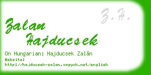 zalan hajducsek business card